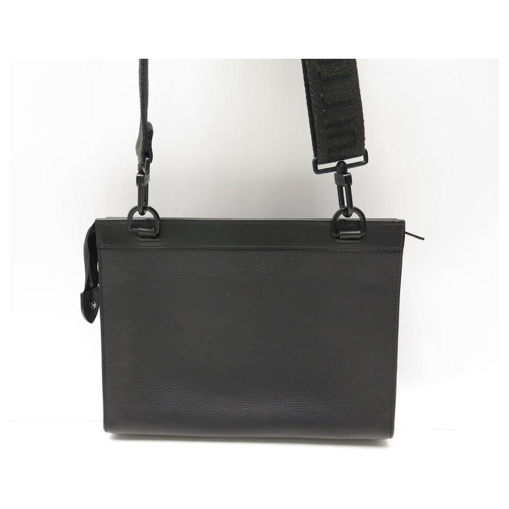 LV Replica Messenger Bag Aerogram Black PU Leather