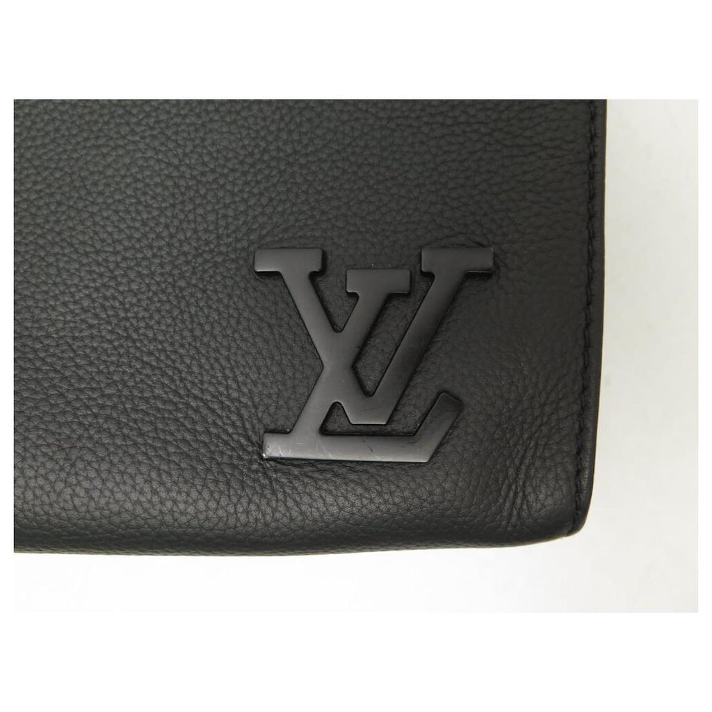 LV Replica Messenger Bag Aerogram Black PU Leather